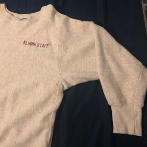Vintage “Alumni Staff” Crewneck Sweatshirt.